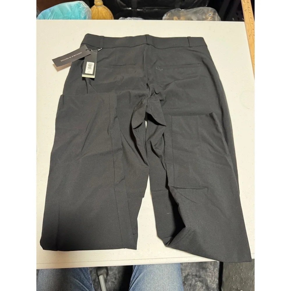 NWT Banana Republic Women's Black Career Dress Pants Straight Leg Slacks Size 0